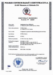 СЕРТІФІКАТИ ТА СВІДОТСТВА Intera-DiaCor